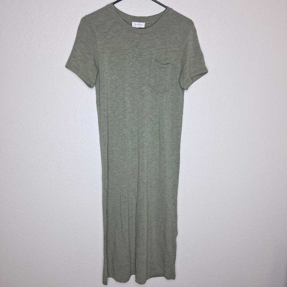 Jessica Simpson Shortsleeve Green Tshirt Dress Size Small